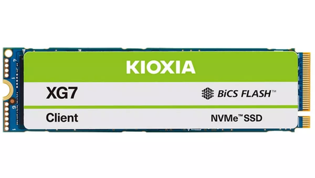 Представлені твердотільні накопичувачі (SSD) Kioxia XG7 з інтерфейсом PCIe 4.0x4