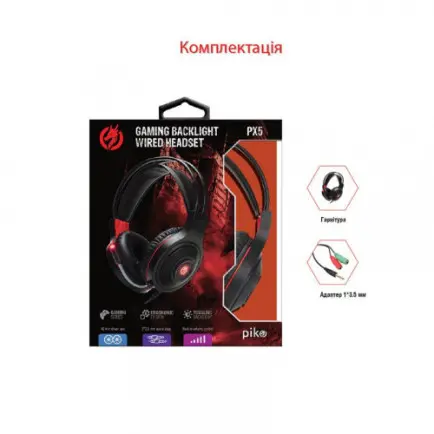 Гарнитура Piko PX5 Black (1283126489815)