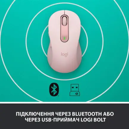 Мышь беспроводная Logitech Signature M650 L Rose (910-006237)