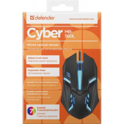 Мышь Defender Cyber MB-560L Black (52560)