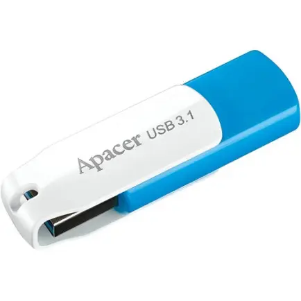 Флеш-накопитель USB3.2 128GB Apacer AH357 Blue/White (AP128GAH357U-1)