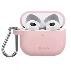 Чохол Usams US-BH741 Silicon для Apple AirPods 3 Pink (BH741AP03)