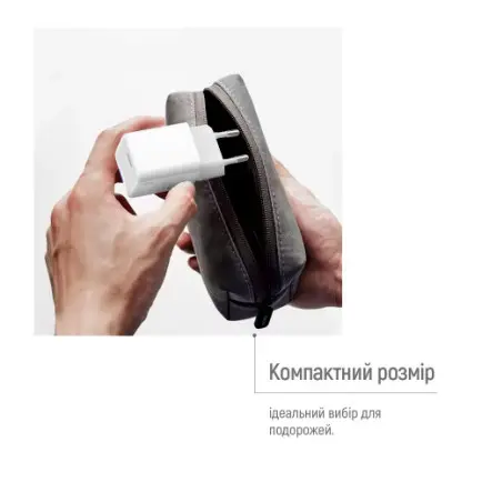 Сетевое зарядное устройство ColorWay GaN Mini 65W PD Port PPS USB-C White (CW-CHS049PD-WT)