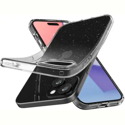 Чeхол-накладка Spigen Liquid Crystal Glitter для Apple iPhone 15 Plus Crystal Quartz (ACS06648)
