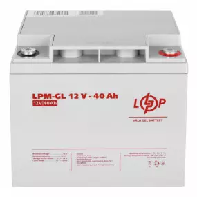 Аккумуляторная батарея LogicPower 12V 40AH (LPM-GL 12 - 40 AH)
