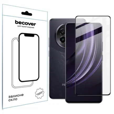 Защитное стекло BeCover для Realme 13+ 5G Black (712502)