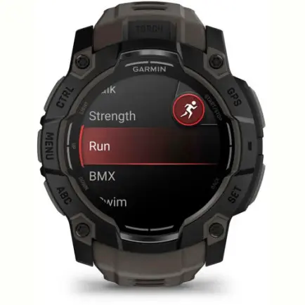 Смарт-часы Garmin Instinct 3 50mm AMOLED Black with Charcoal Silicone Band (010-03020-40)
