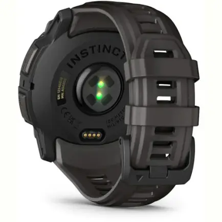 Смарт-часы Garmin Instinct 3 50mm AMOLED Black with Charcoal Silicone Band (010-03020-40)