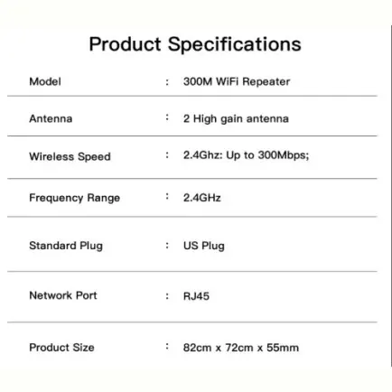 Точка доступу Fenvi Pro 300M Wi-Fi Repeater 2.4Ghz Network Expander