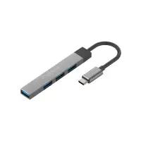USB-хаб Promate LiteHub-4 USB Type-C Grey