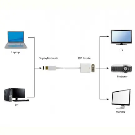 Адаптер Cablexpert DisplayPort - DVI (M/F)