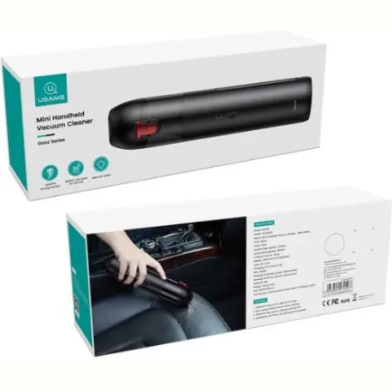 Аккумуляторный пылесос Usams US-ZB234 Mini Handheld Vacuum Cleaner Black (MNXCQZB23401)