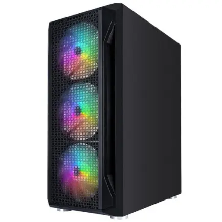 Корпус 1stPlayer X5-BK-4F1 Black без БП