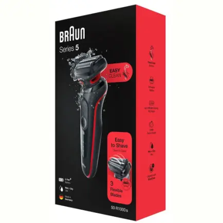 Електробритва Braun Series 5 51-R1000s Black/Red