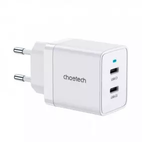 Сетевое зарядное устройство Choetech White (Q5006-EU-WH)