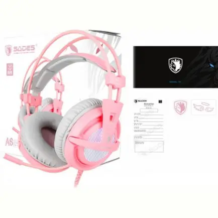 Гарнитура Sades A6 Pink (saa6pku)