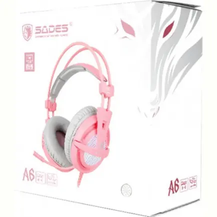 Гарнитура Sades A6 Pink (saa6pku)