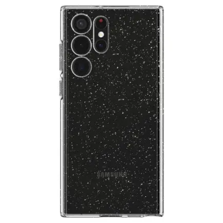 Чeхол-накладка Spigen Liquid Crystal Glitter для Samsung Galaxy S22 Ultra SM-S908 Crystal Quartz (ACS03913)