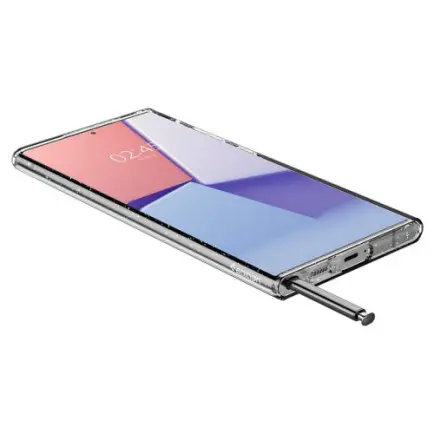 Чeхол-накладка Spigen Liquid Crystal Glitter для Samsung Galaxy S22 Ultra SM-S908 Crystal Quartz (ACS03913)
