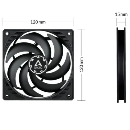 Вентилятор Arctic P12 Slim PWM PST - 3 Pack (ACFAN00275A)