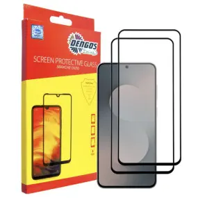 Защитное стекло Dengos для Samsung Galaxy S25 FE Black Full Glue (DG-TG2P-91)