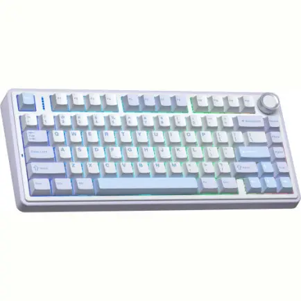 Клавіатура бездротова Aula F75 Gasket Greywood V3 Blue (6948391208633)