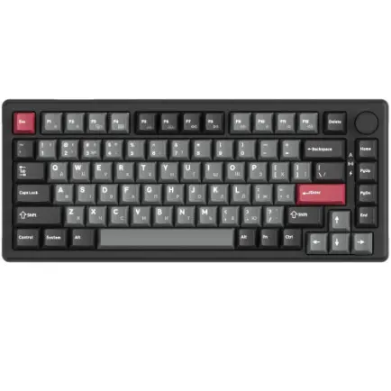 Клавіатура бездротова GamePro Asgard Yord Keychron Super Red Switch Black (MK266BK)