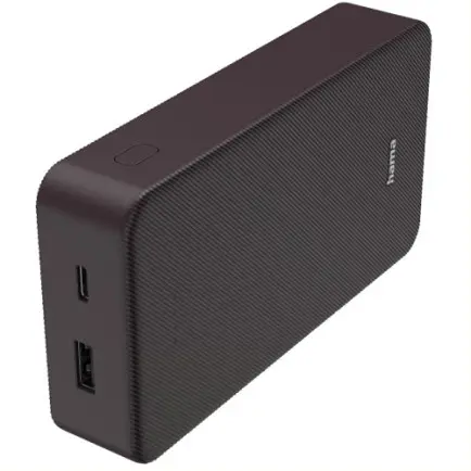 Універсальна мобільна батарея Hama 20000mAh 15W Plum (00201715)