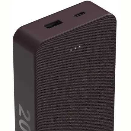 Універсальна мобільна батарея Hama 20000mAh 15W Plum (00201715)