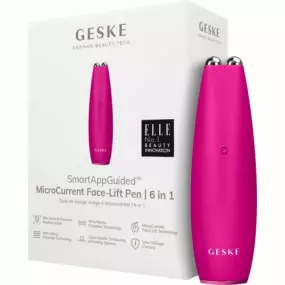 Микротоковая ручка для подтяжки лица Geske MicroCurrent Face-Lift Pen 6 в 1 Magenta (GK000013MG01)