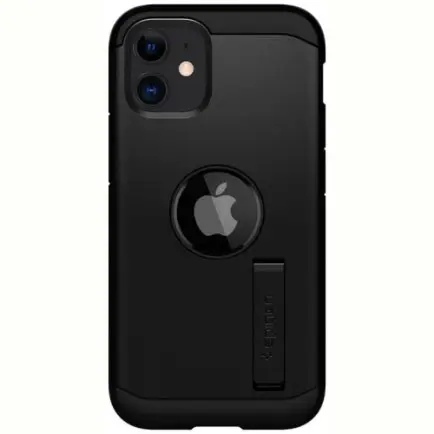 Чeхол-накладка Spigen Tough Armor для Apple iPhone 12 Mini Black (ACS01753)