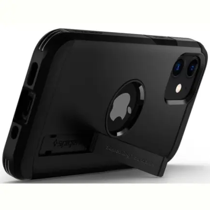 Чeхол-накладка Spigen Tough Armor для Apple iPhone 12 Mini Black (ACS01753)