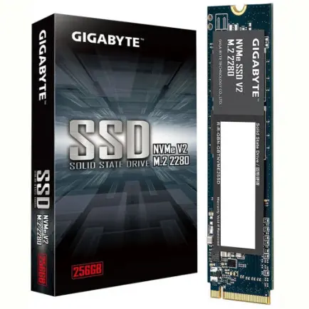Накопичувач SSD  256GB Gigabyte NVMe SSD V2 M.2 PCIe 3.0 x4 3D NAND TLC (G3NVMEV2256G)