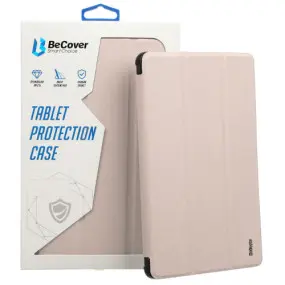 Чeхол-книжка BeCover Ultra Slim Origami Transparent с креплением Apple Pencil для Apple iPad 10.2 2019/2020/2021 Pink (711100)
