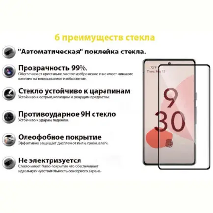 Защитное стекло BeCover для Google Pixel 6 Black (707138)