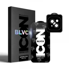 Защитное стекло Armorstandart Supreme Plus Black Icon для Apple iPhone 15 Plus Black, 0.33mm (ARM71138)