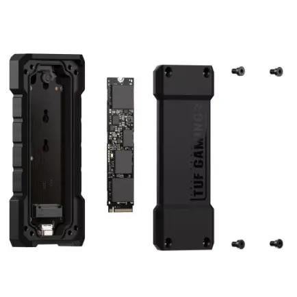 Внешний карман Asus TUF Gaming A2 PCIe NVMe M.2 2230/2242/2260/2280 USB Type-C 3.2 Black (90DD02X0-M09000)