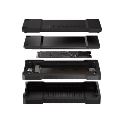 Внешний карман Asus TUF Gaming A2 PCIe NVMe M.2 2230/2242/2260/2280 USB Type-C 3.2 Black (90DD02X0-M09000)