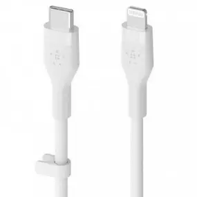 Кабель Belkin BoostCharge Flex Lightning-USB Type-C, 2 м White (CAA009bt2MWH)