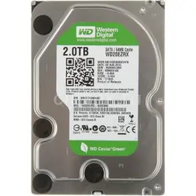 Накопитель HDD SATA 2.0TB WD Green 5400rpm 64МB (WD20EZRX)