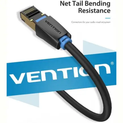 Патч-корд Vention CAT 8 SFTP Ethernet, 1.5 m, Black (IKABG)