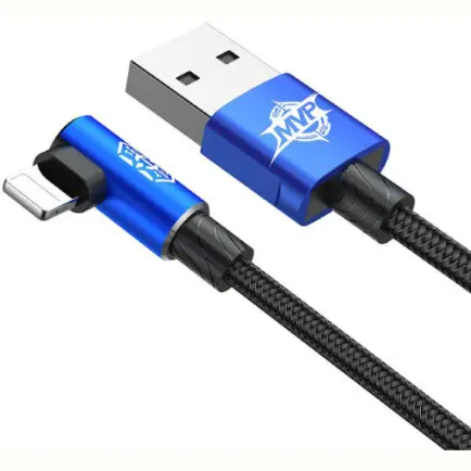 Кабель Baseus MVP USB - Lightning, 1.5A, 2м Blue (CALMVP-A03)