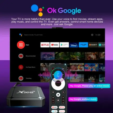 HD медиаплеер X96Q Android (RK3518/2GB/16GB)