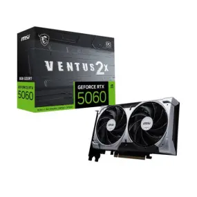 Видеокарта GF RTX 5060 8GB GDDR7 Ventus 2X OC MSI (GeForce RTX 5060 8G VENTUS 2X OC)