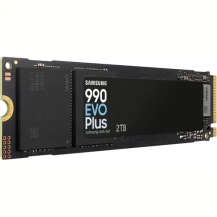 Накопитель SSD  2ТB Samsung 990 EVO Plus M.2 2280 PCIe 5.0 x2 NVMe V-NAND TLC (MZ-V9S2T0BW)