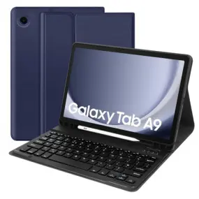 Чехол с беспроводной клавиатурой BeCover для Samsung Galaxy Tab A9 SM-X115 Deep Blue (712356)