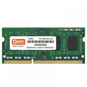 Модуль пам`ятi SO-DIMM 4GB/1600 DDR3 Dato (DT4G3DSDLD16)