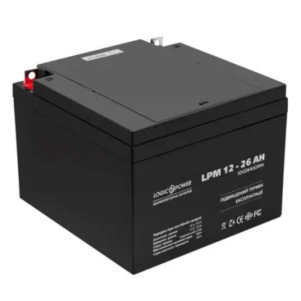 Акумуляторна батарея LogicPower LPM 12V 26AH (LPM 12 - 26 AH)