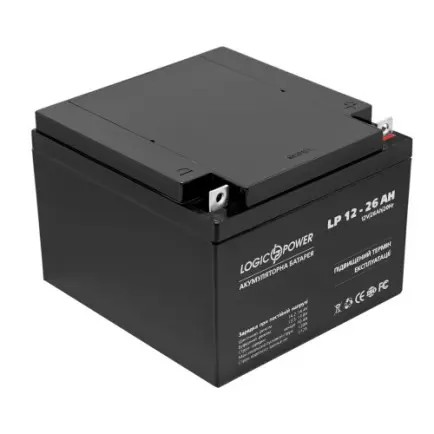 Акумуляторна батарея LogicPower LPM 12V 26AH (LPM 12 - 26 AH)