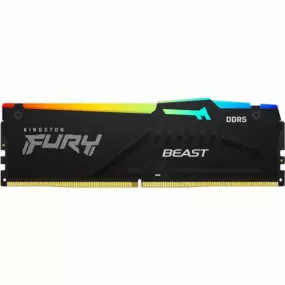 Модуль памяти DDR5 16GB/6400 Kingston Fury Beast RGB Black (KF564C32BBA-16)